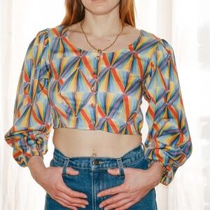 Samantha Pleet Troubadour Blouse Size Small